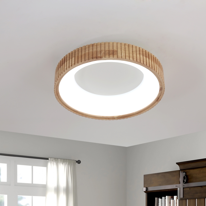 Brilagi - LED stropna svetilka FALCON WOOD MODERN LED/30W/230V 3000/4000/6000K premer 45 cm les