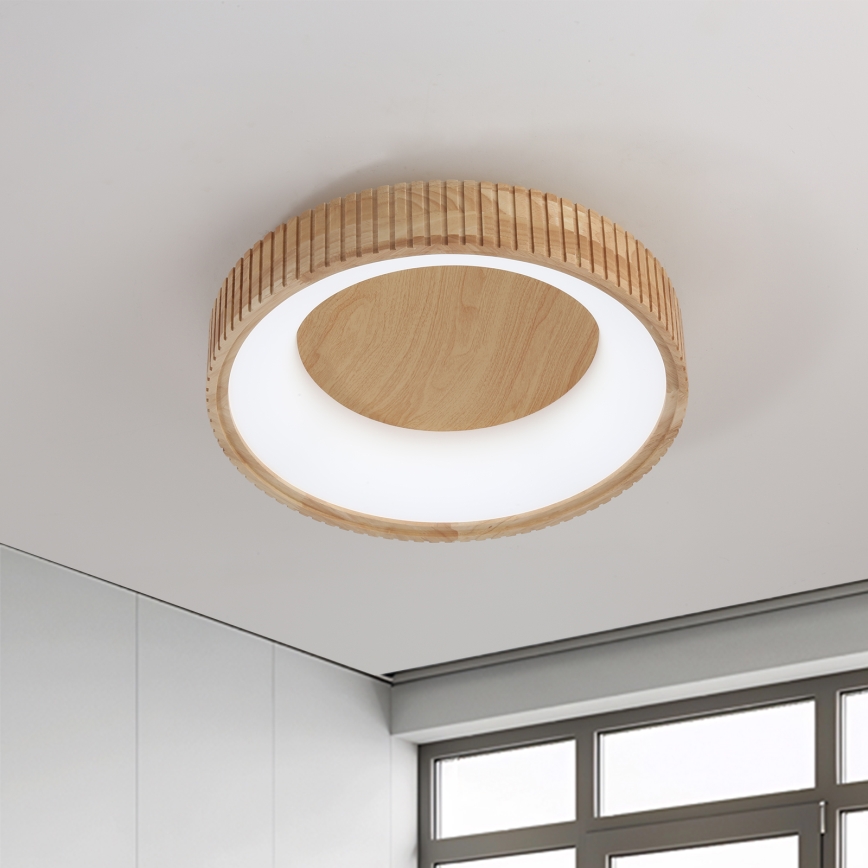 Brilagi - LED stropna svetilka FALCON WOOD MODERN LED/30W/230V 3000/4000/6000K premer 45 cm les