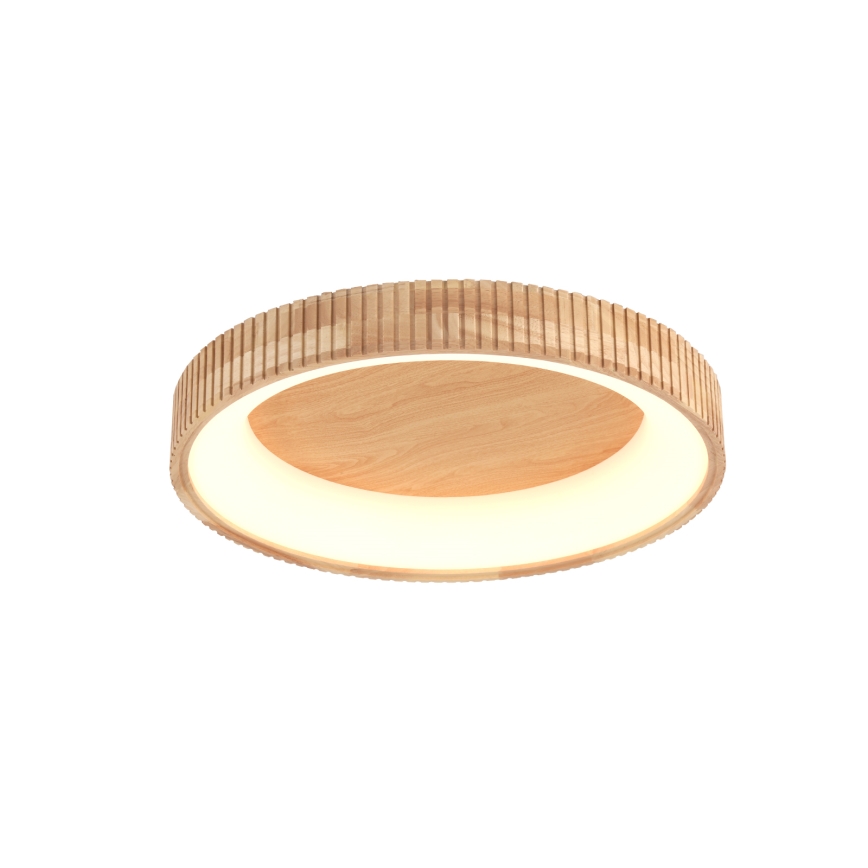 Brilagi - LED stropna svetilka FALCON WOOD MODERN, LED 40 W, 230 V, 3000/4000/6000 K, premer 60 cm, les