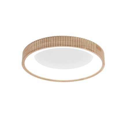 Brilagi - LED stropna svetilka FALCON WOOD MODERN, LED 40 W, 230 V, 3000/4000/6000 K, premer 60 cm, lesena