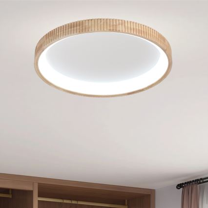 Brilagi - LED stropno svetilo FALCON WOOD MODERN LED/60W/230V 3000/4000/6000K Ø 80 cm les
