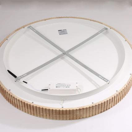 Brilagi - LED stropno svetilo FALCON WOOD MODERN LED/60W/230V 3000/4000/6000K Ø 80 cm les