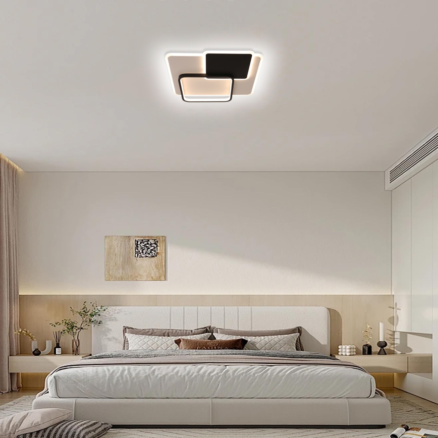 Brilagi - Zatemnjevalna LED stropna svetilka FLARE LED/64W/230V 45x45 cm 3000/4000/6000K + daljinski upravljalnik