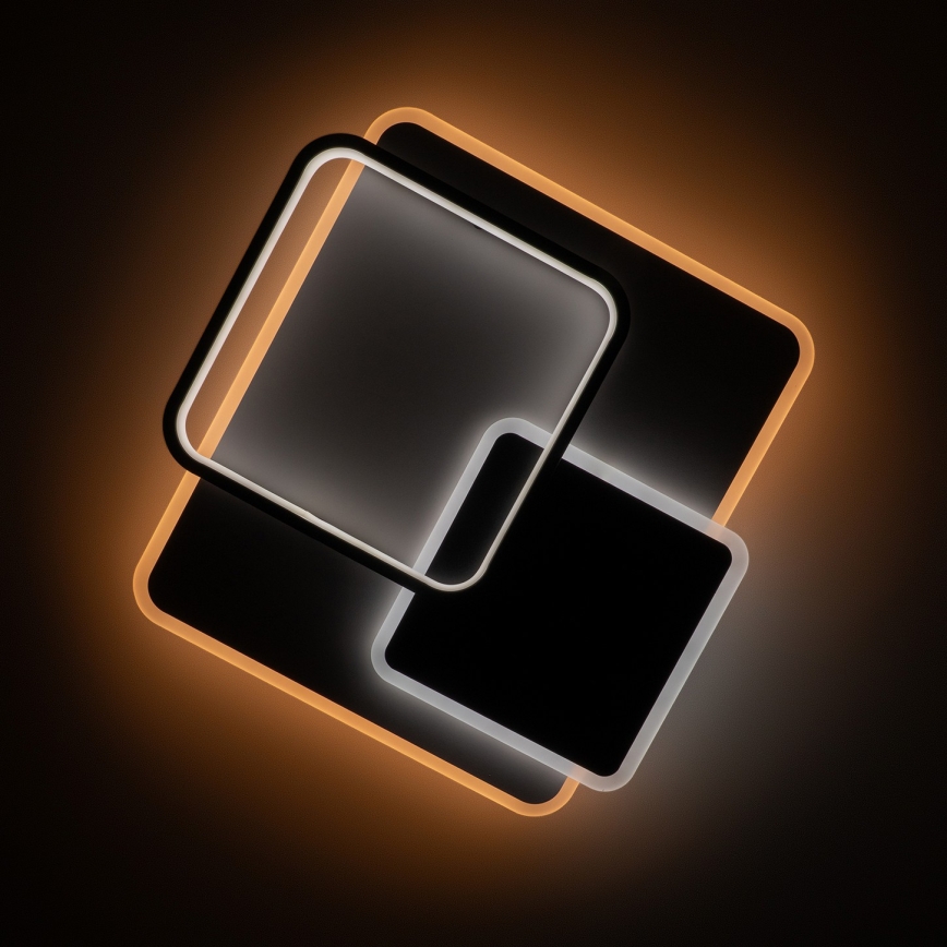 Brilagi - Zatemnjevalna LED stropna svetilka FLARE LED/64W/230V 45x45 cm 3000/4000/6000K + daljinski upravljalnik