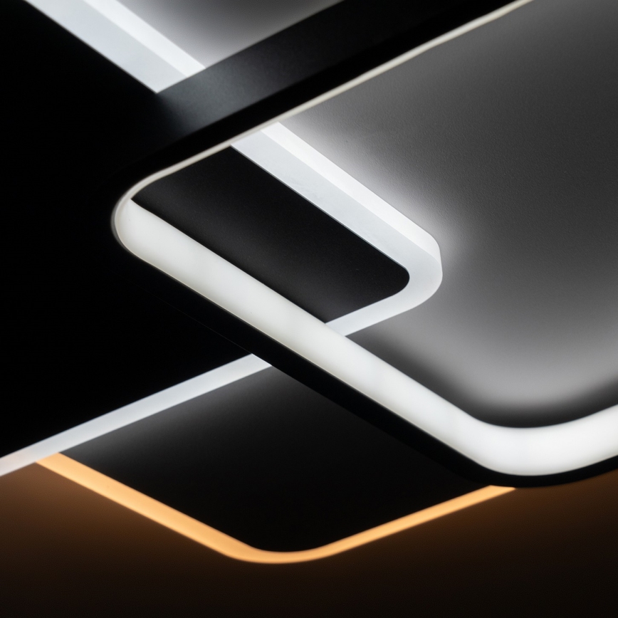 Brilagi - Zatemnjevalna LED stropna svetilka FLARE LED/64W/230V 45x45 cm 3000/4000/6000K + daljinski upravljalnik