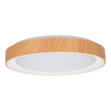 Brilagi - LED stropna svetilka FLOCO LED/24W/230V premer 30 cm dekor lesa/bela