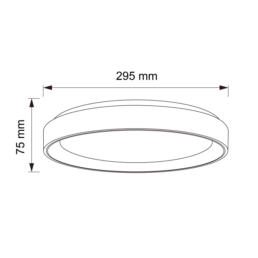 Brilagi - LED stropna svetilka FLOCO LED/24W/230V premer 30 cm dekor lesa/bela