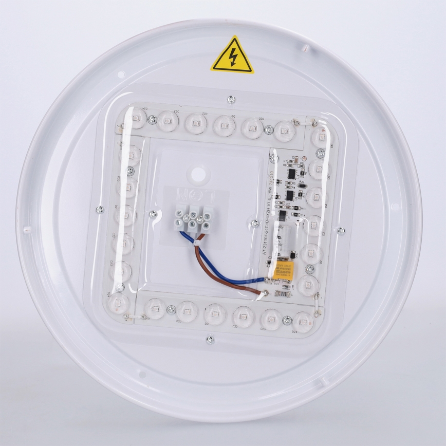 Brilagi - LED stropna svetilka FLOCO LED/24W/230V premer 30 cm lesni dekor/črna