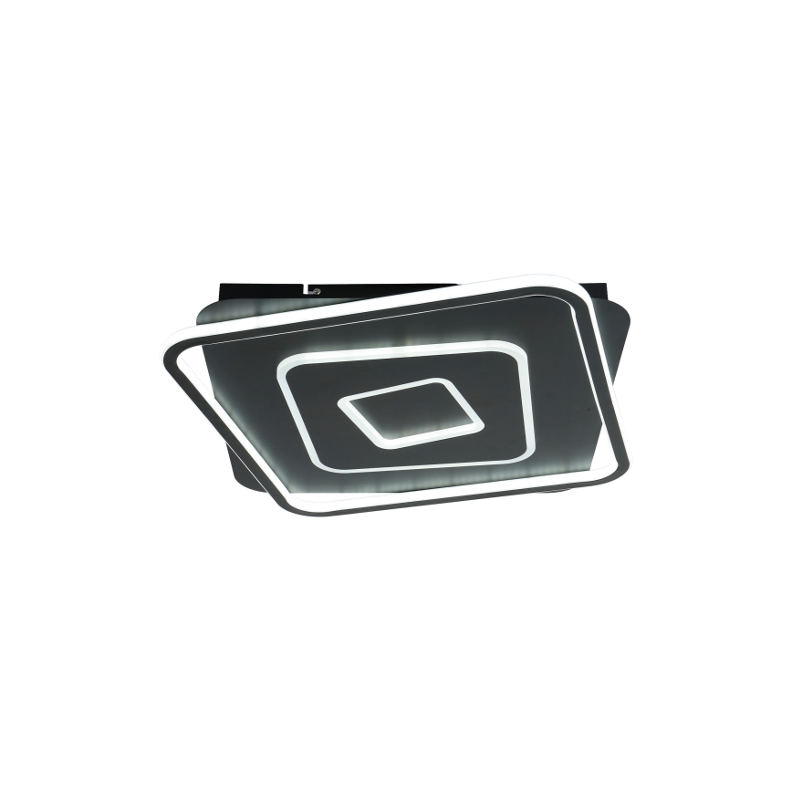 Brilagi - LED zatemnjiva stropna svetilka IRIS LED/98W/230V 3000-6000K 50x50 cm črna + daljinski upravljalnik
