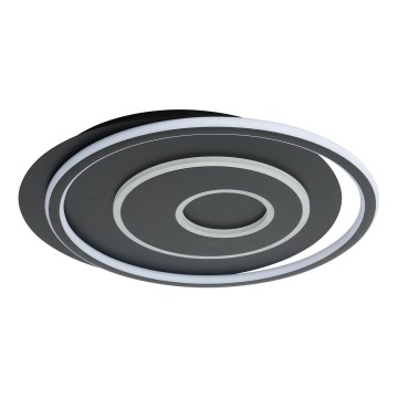 Brilagi - LED stropna svetilka IRIS z nastavljivo svetlostjo LED/83W/230V 3000-6000K 46x50 cm črna + daljinski upravljalnik