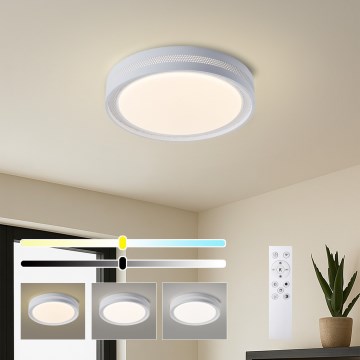 Brilagi - LED stropna svetilka KREON z zatemnitvijo LED/54W/230V 3000-6000K črna Ø 38 cm + daljinski upravljalnik