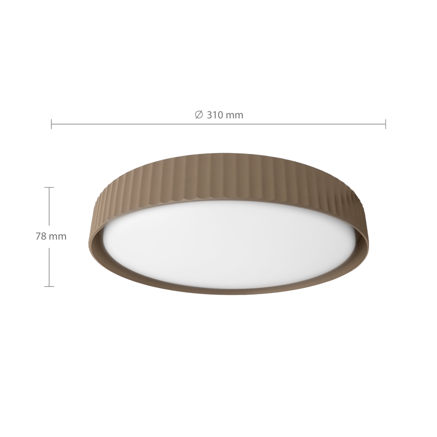 Brilagi - LED stropna svetilka LUCIA LED/24W/230V, premer 31 cm, rjava