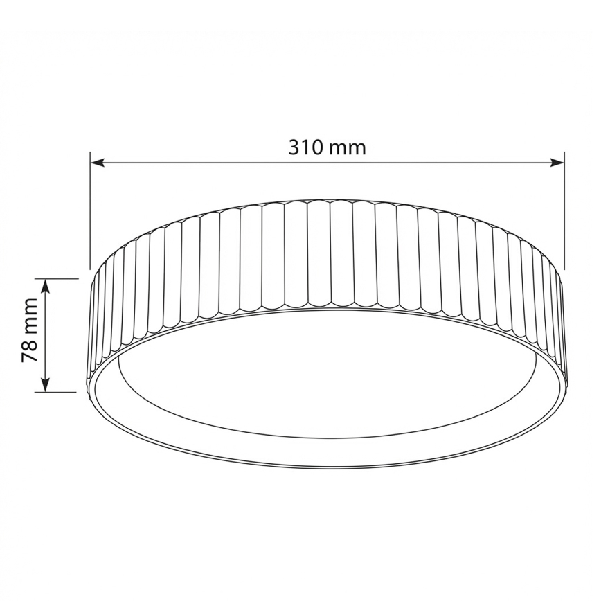 Brilagi - LED stropna svetilka LUCIA LED/24W/230V Ø 31 cm zelena