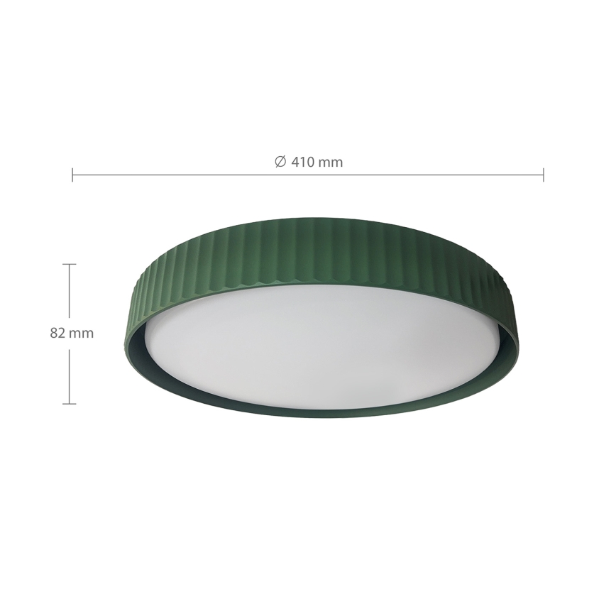 Brilagi - Zatemnljivo LED stropno svetilo LUCIA LED/48W/230V 3000-6500K Ø 41 cm zeleno + daljinski upravljalnik