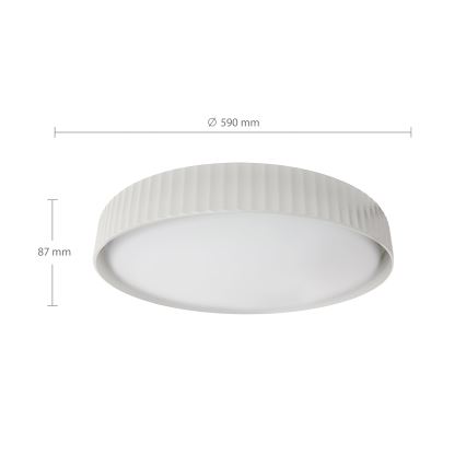 Brilagi - LED stropna svetilka LUCIA z možnostjo zatemnitve LED/60W/230V 3000-6500K premer 59 cm bela + daljinski upravljalnik