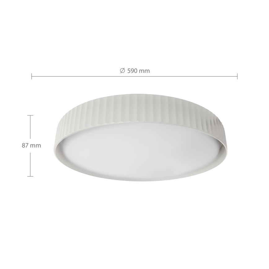 Brilagi - LED stropna svetilka LUCIA z možnostjo zatemnitve LED/60W/230V 3000-6500K premer 59 cm bela + daljinski upravljalnik