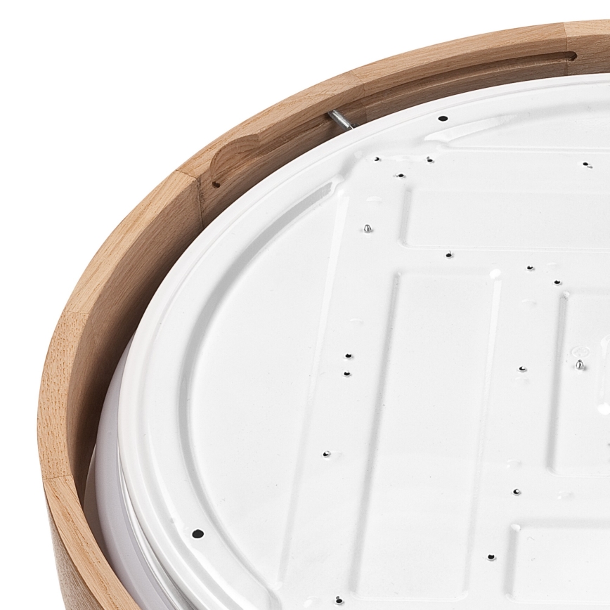 Brilagi - LED zatemnljivo stropno svetilo MANAROLA SMART LED/36W/230V 2700-6500K hrast premera 51 cm Wi-Fi + daljinski upravljalnik Tuya