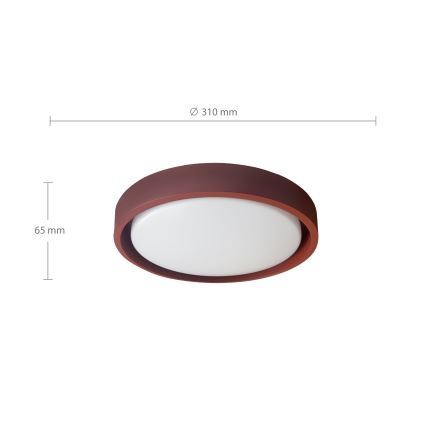 Brilagi - LED stropna svetilka MATTEO LED/24W/230V, premer 31 cm, rdeča