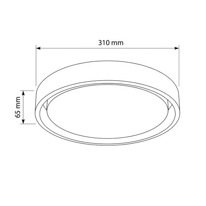 Brilagi - LED stropna svetilka MATTEO LED/24W/230V premer 31 cm turkizna