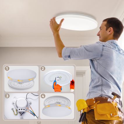 Brilagi - LED stropna svetilka MILKY WAY LED/24W/230V 3000/4000/6500K premer 38 cm