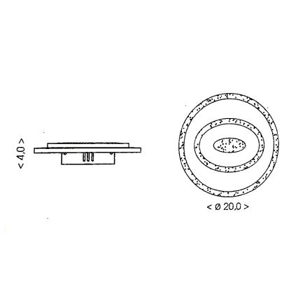 Brilagi - LED stropna svetilka MODERN MINI LED/26W/230V 3000/4000/6000K