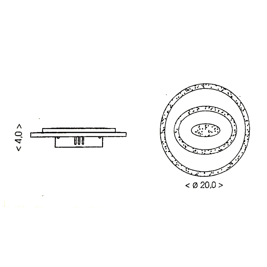 Brilagi - LED stropna svetilka MODERN MINI LED/26W/230V 3000/4000/6000K