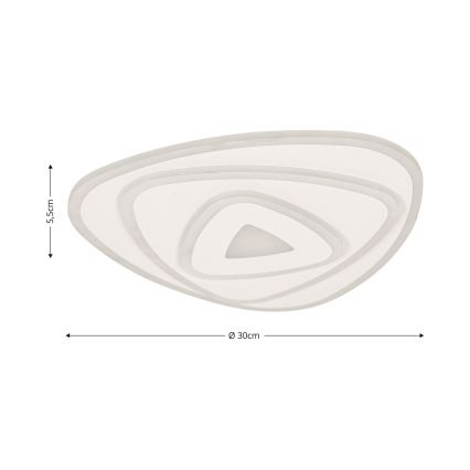 Brilagi - LED zatemnitvena stropna svetilka MODERN MINI LED/45W/230V 3000/4000/6000K 30x30 cm + daljinski upravljalnik