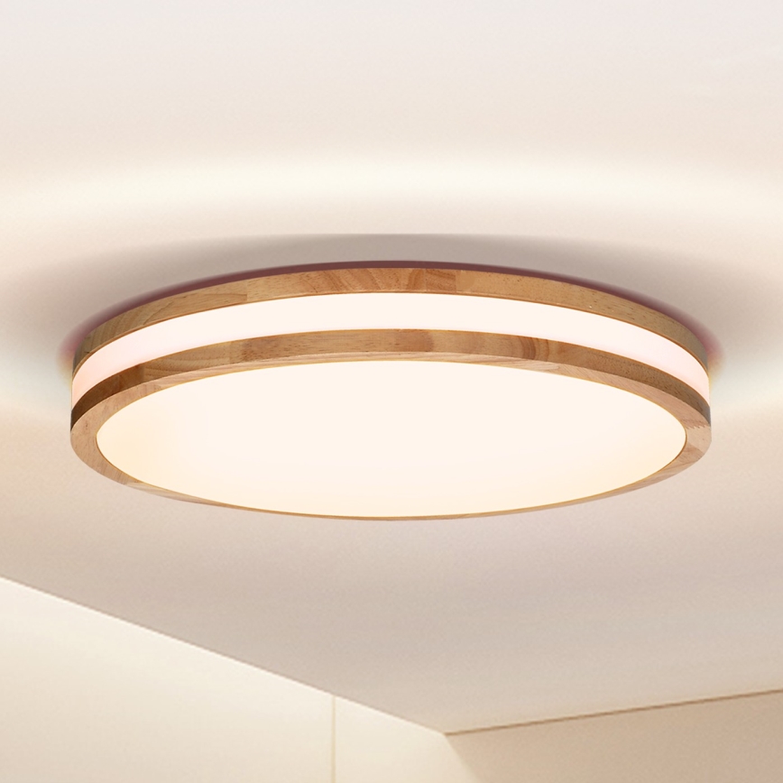 Brilagi - LED Stropna svetilka MOLINA LED/24W/230V hrast pr. 29 cm