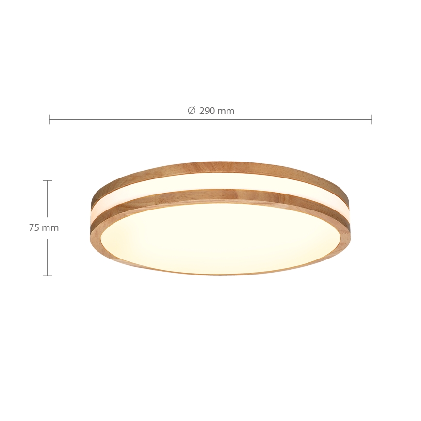 Brilagi - LED Stropna svetilka MOLINA LED/24W/230V hrast pr. 29 cm