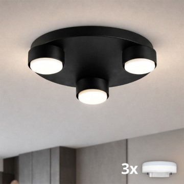 Brilagi - LED stropna svetilka MONO 3xGX53/12W/230V premer 30 cm črna
