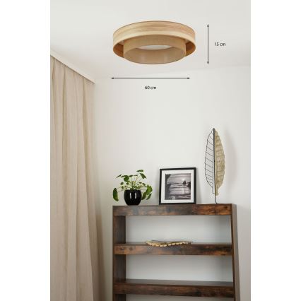 Brilagi - LED Stropna svetilka MONTANA BOHO LED/26W/230V pr. 60 cm rjava