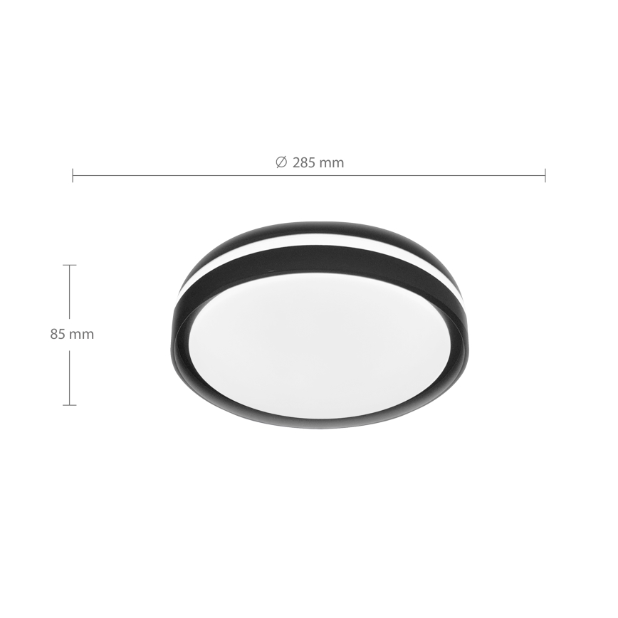 Brilagi - LED stropna svetilka NAOMI LED/24W/230V Ø 28,5 cm črna