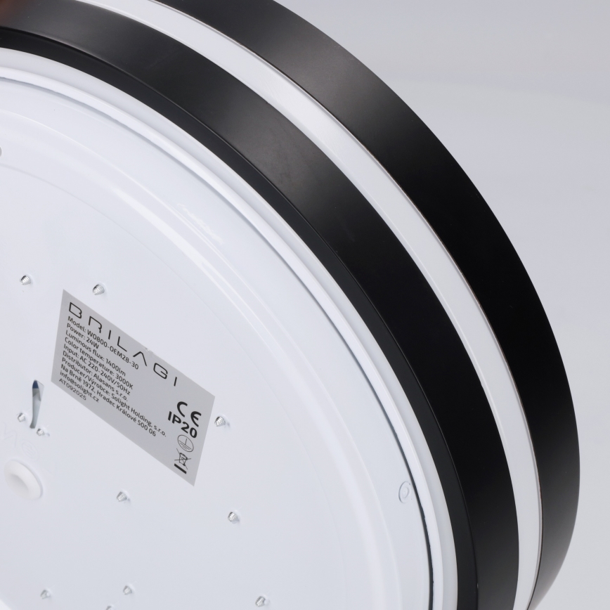 Brilagi - LED stropna svetilka NAOMI LED/24W/230V Ø 28,5 cm črna