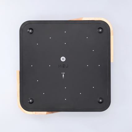 Brilagi - LED stropna svetilka PILANA LED/24W/230V hrast/črna 32x32 cm