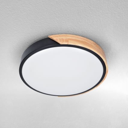 Brilagi - LED Stropna svetilka PILANA LED/24W/230V hrast pr. 30 cm