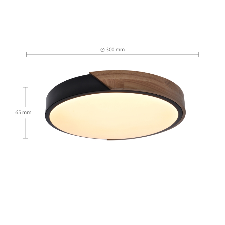 Brilagi - LED Stropna svetilka PILANA LED/24W/230V hrast pr. 30 cm
