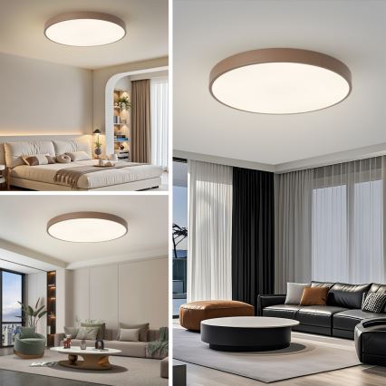 Brilagi - LED stropna svetilka POOL LED/100W/230V 3000/4000/6000K premer 80 cm rjava