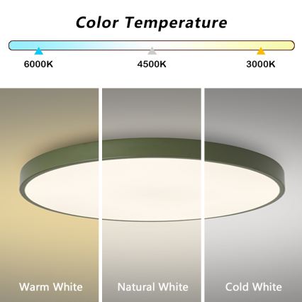 Brilagi - LED stropna svetilka POOL LED/100W/230V 3000/4000/6000K premer 80 cm zelena