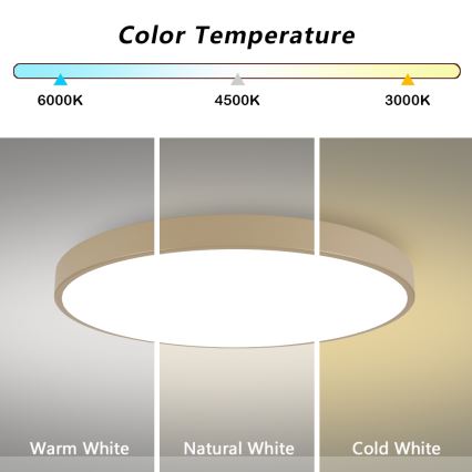 Brilagi - LED stropna svetilka POOL LED/128W/230V 3000/4000/6000K premer 100 cm bež