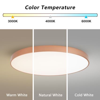 BRILAGI - LED stropno svetilo POOL LED/128W/230V 3000/4000/6000K premer 100 cm bronasto
