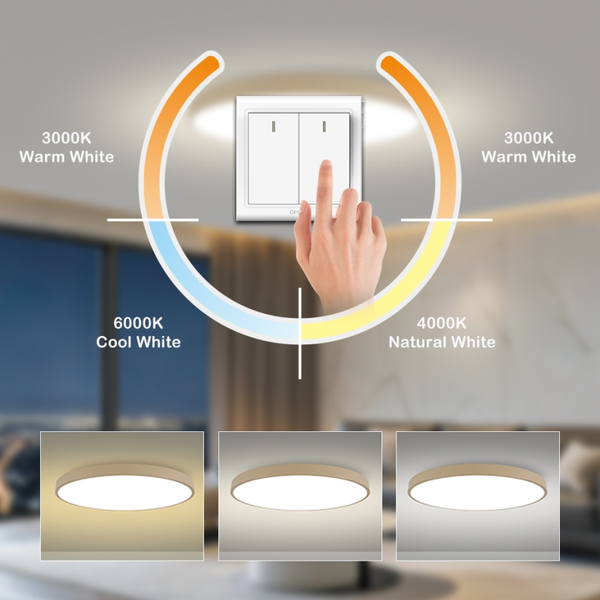 Brilagi - LED stropna svetilka POOL LED/128W/230V 3000/4500/6000K premer 100 cm bežna