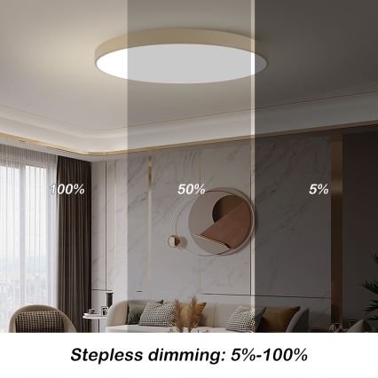 Brilagi POOL LED stropna svetilka, 180 W, 230 V, 3000/4000/6000 K, premer 120 cm, bež