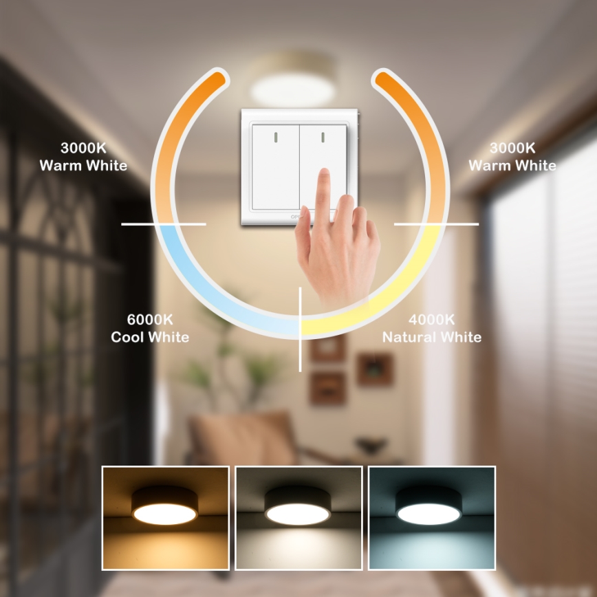 Brilagi - Stropna LED svetilka POOL LED/18W/230V 3000/4500/6000K Ø 20 cm bež