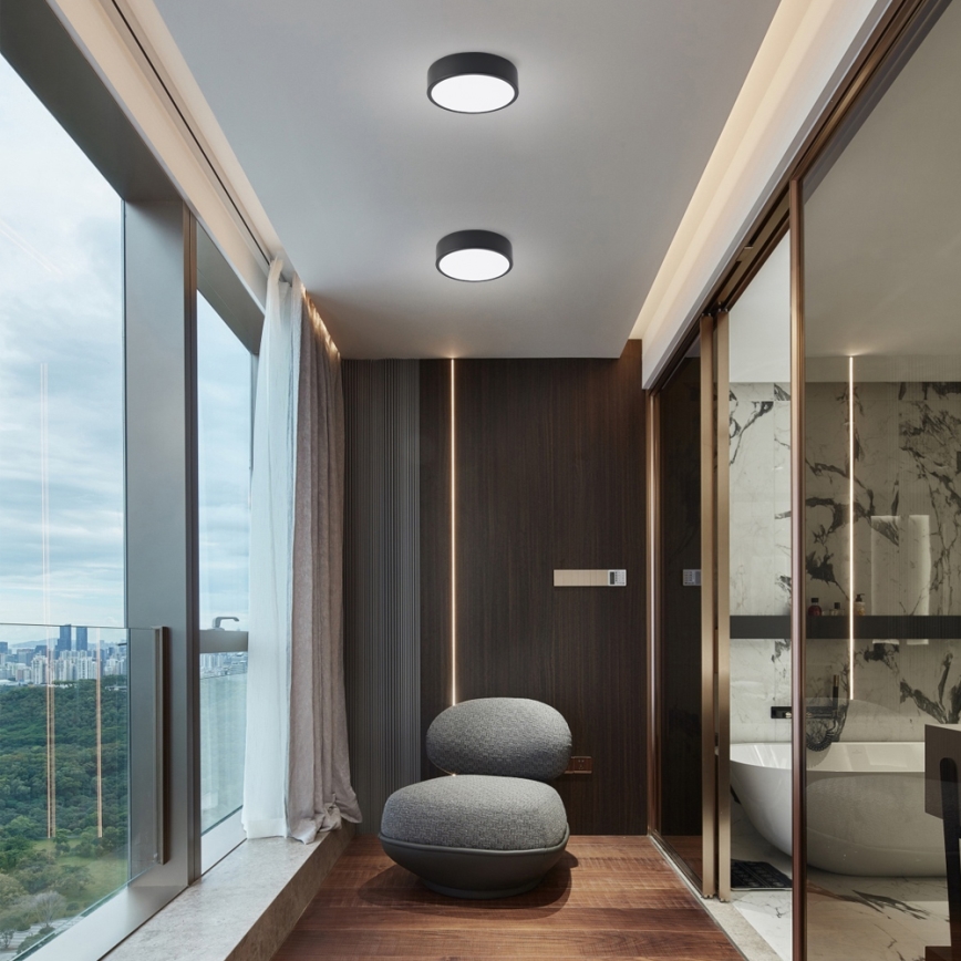 Brilagi - LED stropna svetilka POOL LED/18W/230V 3000/4500/6000K premer 20 cm črna