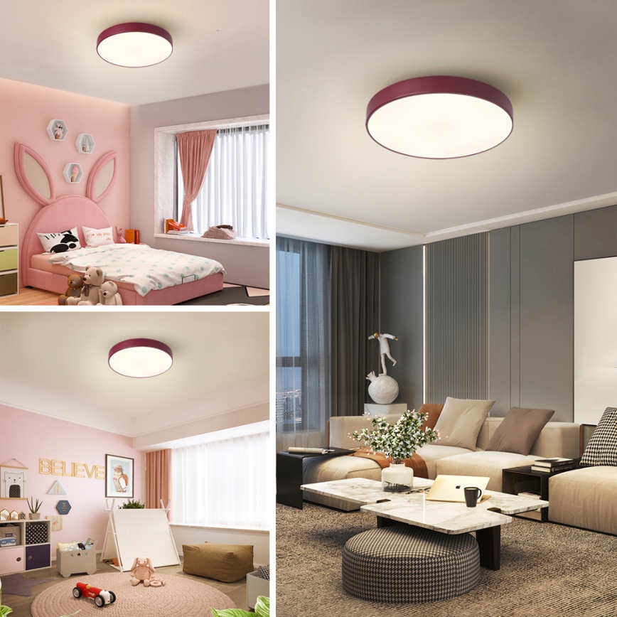 Brilagi - LED stropno svetilo POOL LED/36W/230V 3000/4000/6000K premer 30 cm bordo