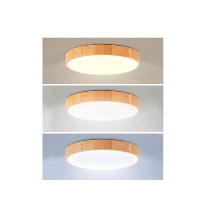 Brilagi - LED stropna svetilka POOL LED/36W/230V 3000/4000/6000K, premer 30 cm, lesni dekor