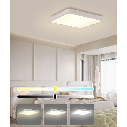 Brilagi - LED Stropna svetilka POOL LED/48W/230V 3000/4500/6000K 50x50 cm bela