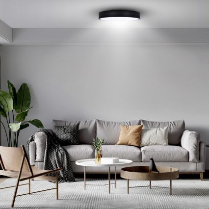 Brilagi - LED stropna svetilka POOL LED/48W/230V 3000/4500/6000K premer 40 cm črna