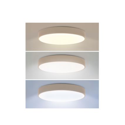 Brilagi - LED zatemnljivo stropno svetilo POOL LED/50W/230V 3000-6000K, premer 40 cm, bež, z daljinskim upravljalnikom