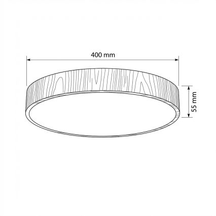 Brilagi - LED stropna svetilka z zatemnitvijo POOL LED/50W/230V 3000-6000K, premer 40 cm, lesni dekor + daljinski upravljalnik